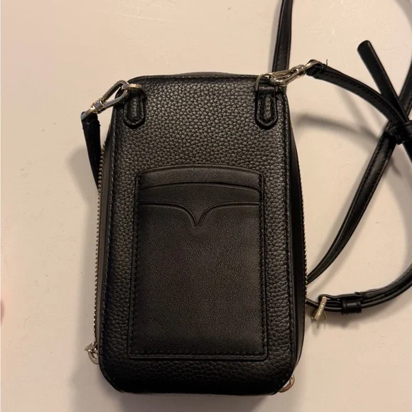 Kate Spade Black Pebbled Leather Phone Crossbody - Picture 2 of 3